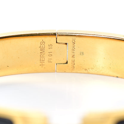 Hermes Enamel Narrow Clic Clac H Bracelet GM Black 6 of 7