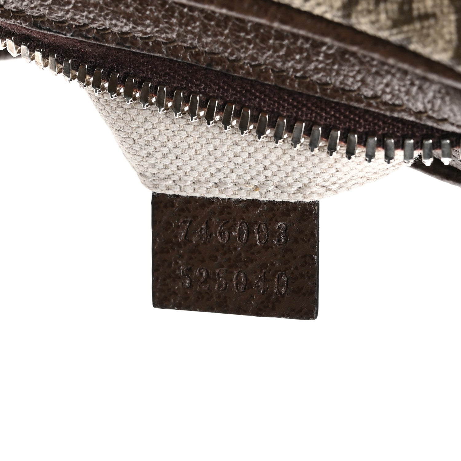 Gucci GG Supreme Monogram Textured Dollar Calfskin Web Mini Attache Bag Beige Ebony New Acero 7 of 10