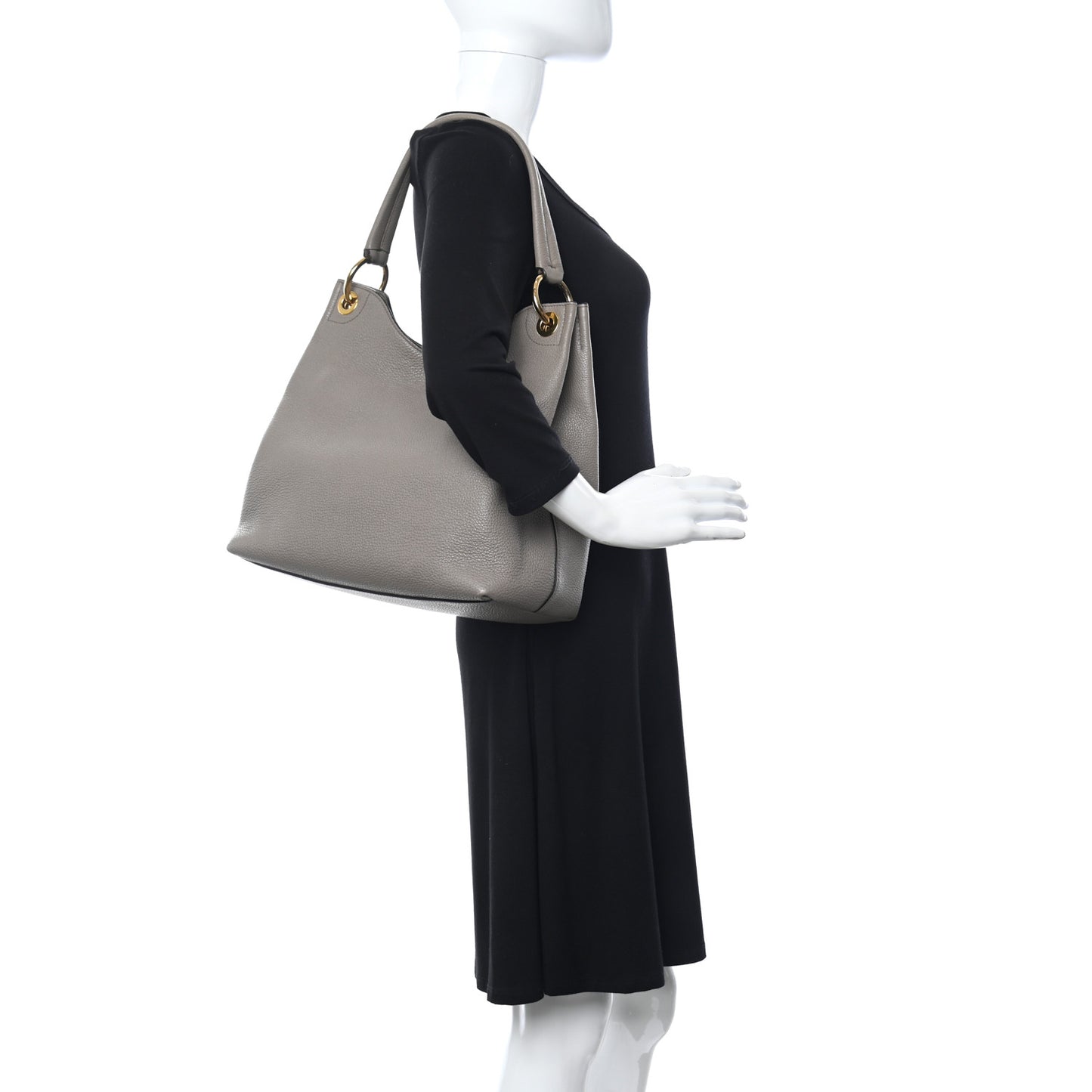 Vitello Phenix Logo Hobo Taupe