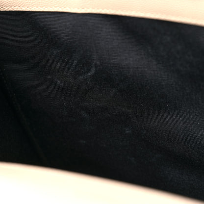 Saint Laurent Grain De Poudre Mixed Matelasse Large Triquilt Monogram Satchel Dark Beige 10 of 10