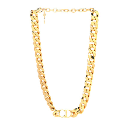 Christian Dior Metal Danseuse Etoile Chain Choker Necklace Gold 3 of 5