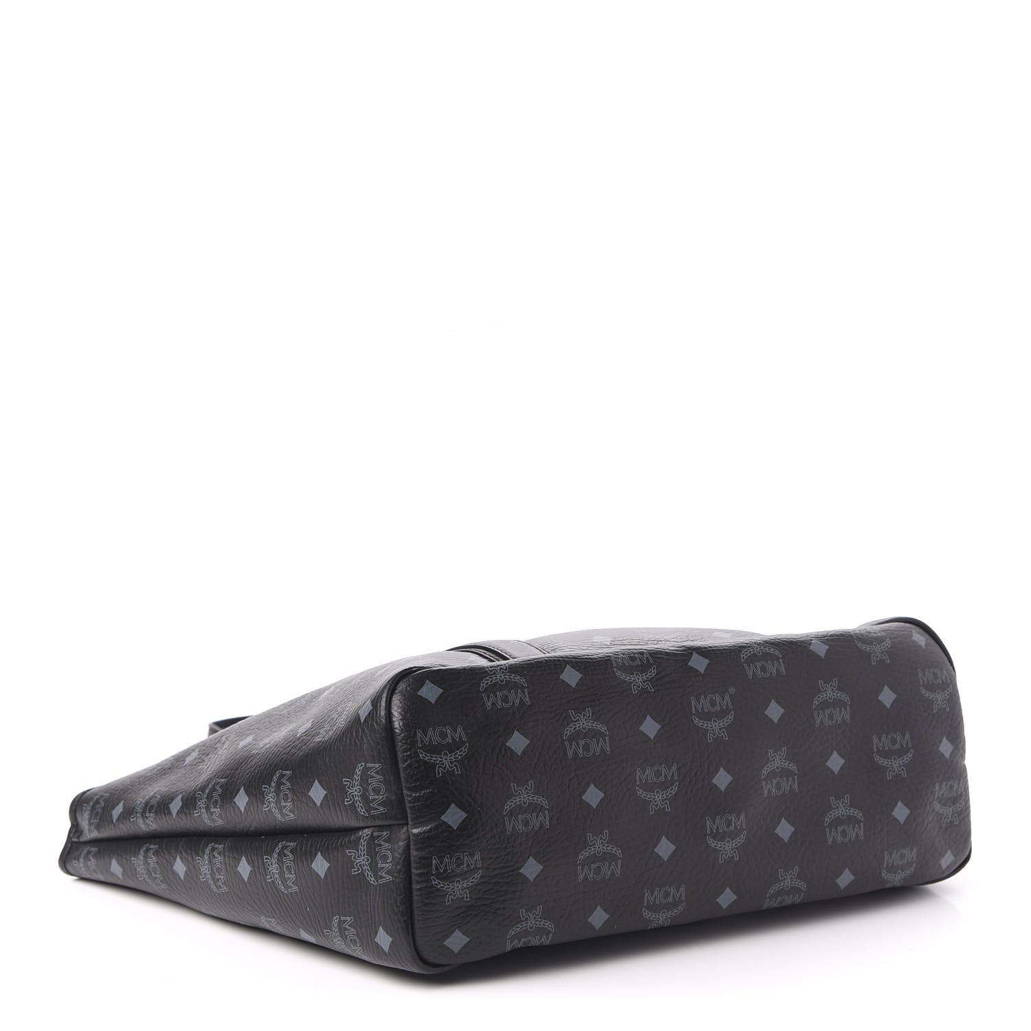 MCM Visetos Shopping Tote Black 4 of 9