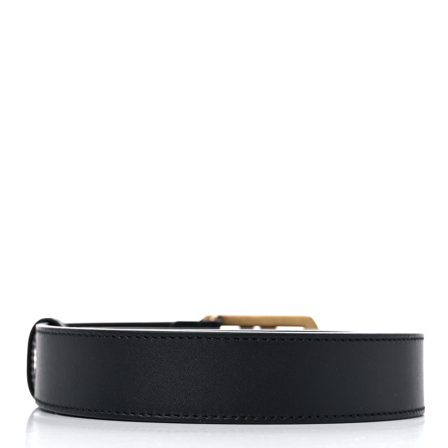 Gucci Calfskin Framed Double G Belt 100 40 Black 2 of 7