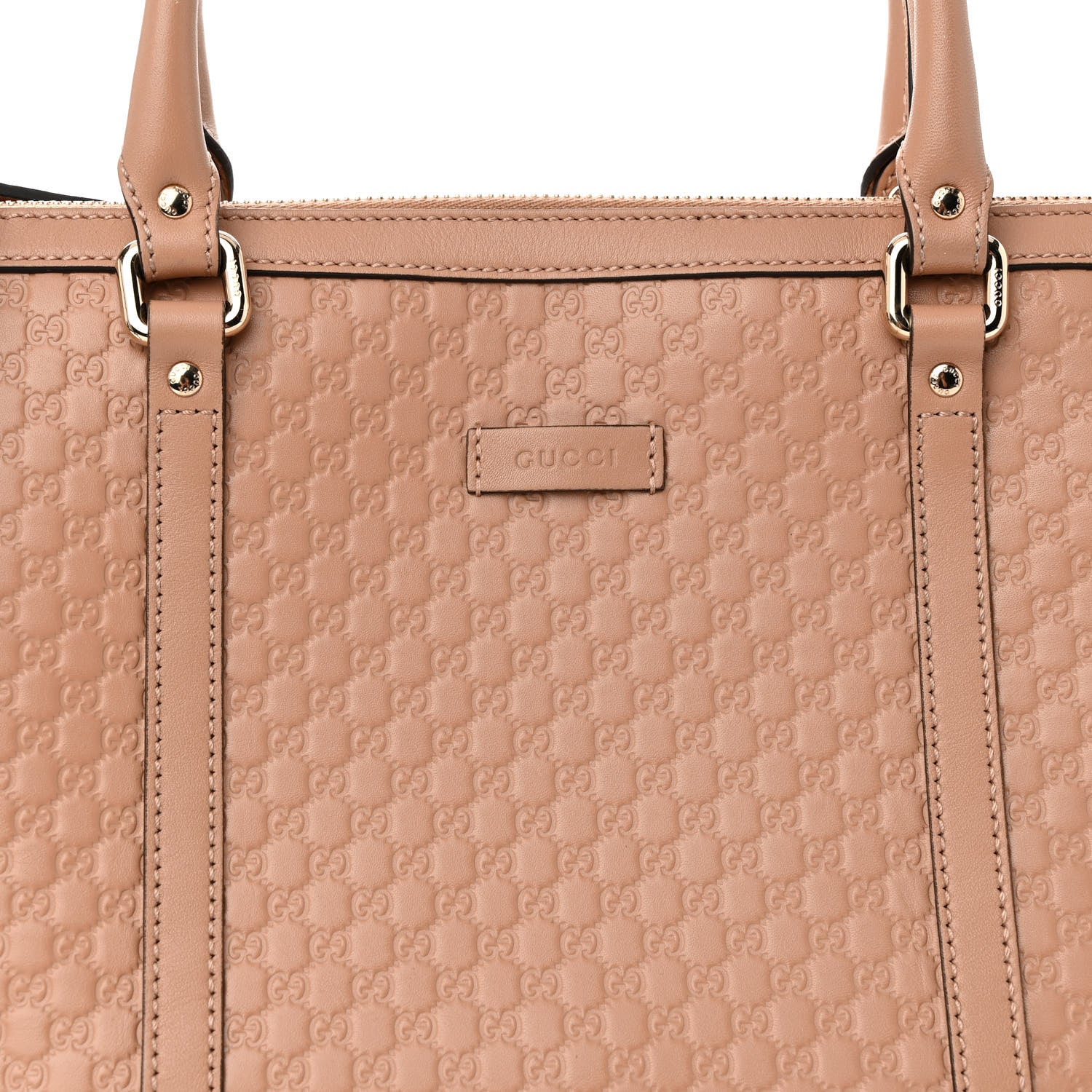 Gucci Soft Microguccissima Small Zippered Satchel Camelia 8 of 12