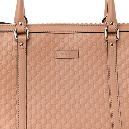 Gucci Soft Microguccissima Small Zippered Satchel Camelia 8 of 12