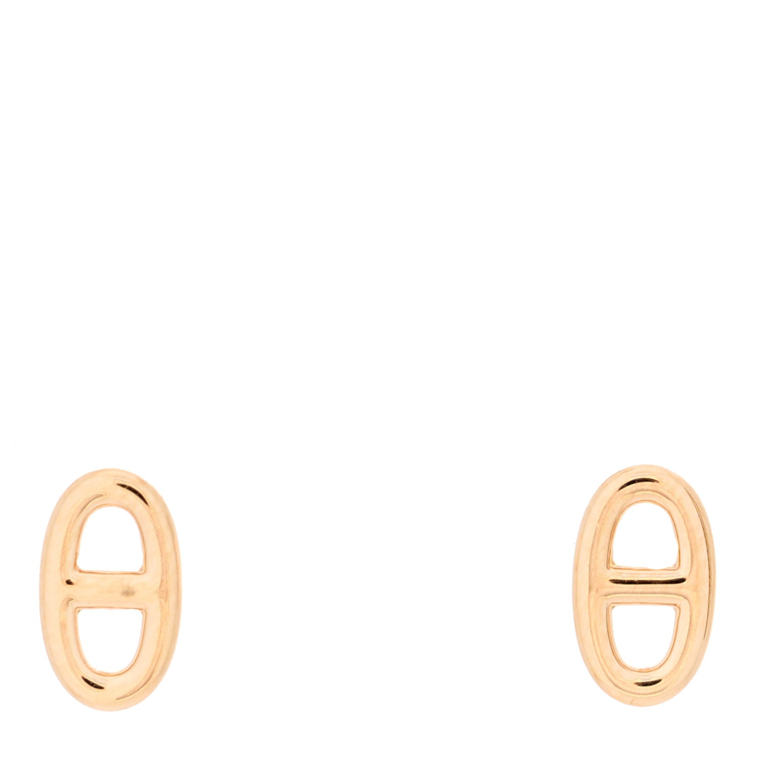 Hermes 18K Rose Gold TPM Farandole Stud Earrings 1 of 4