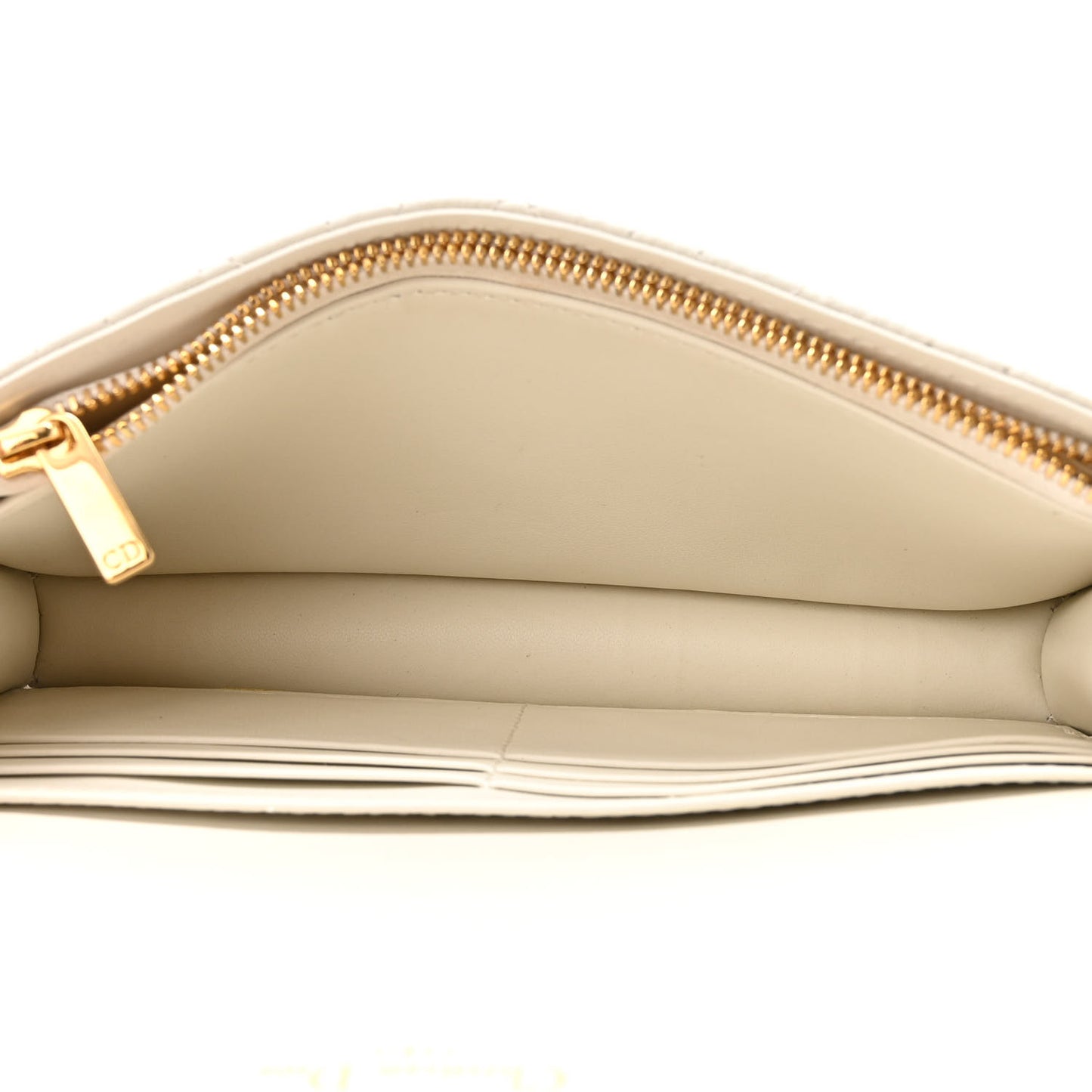 Supple Calfskin Caro Pouch with Chain Latte