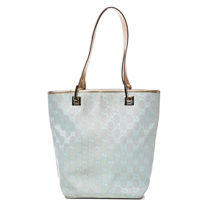 Gucci Monogram Small Bucket Tote Turquoise 1 of 13