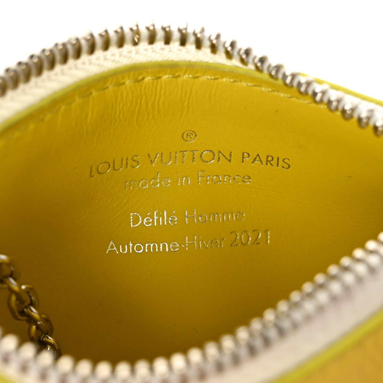 Louis Vuitton Calfskin Everyday LV Key Pouch Jaune 5 of 5