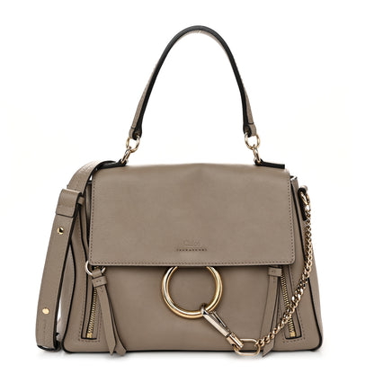Chloe Calfskin Mini Faye Day Shoulder Bag Motty Grey 1 of 14