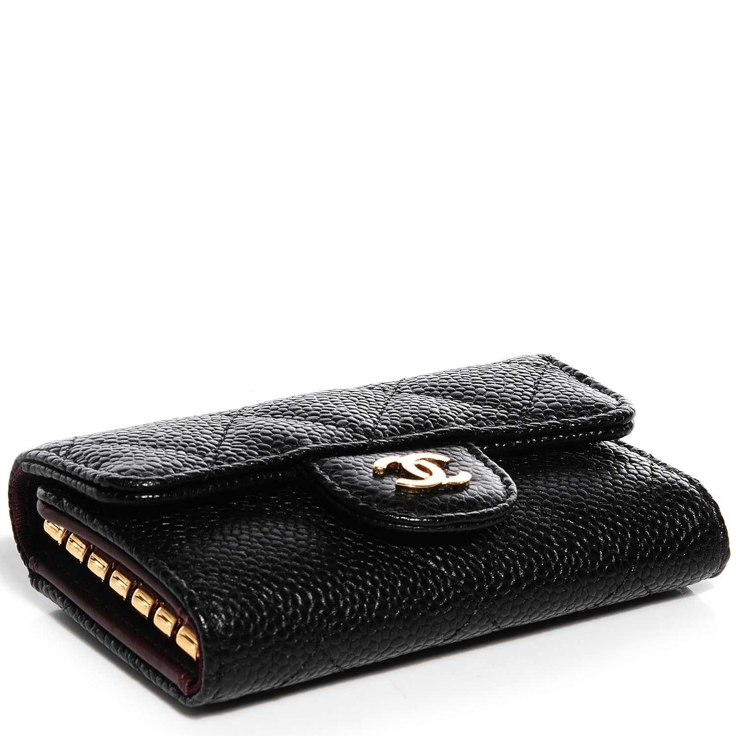 Chanel Caviar Quilted 6 Key Holder Black 4 of 9