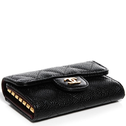 Chanel Caviar Quilted 6 Key Holder Black 4 of 9