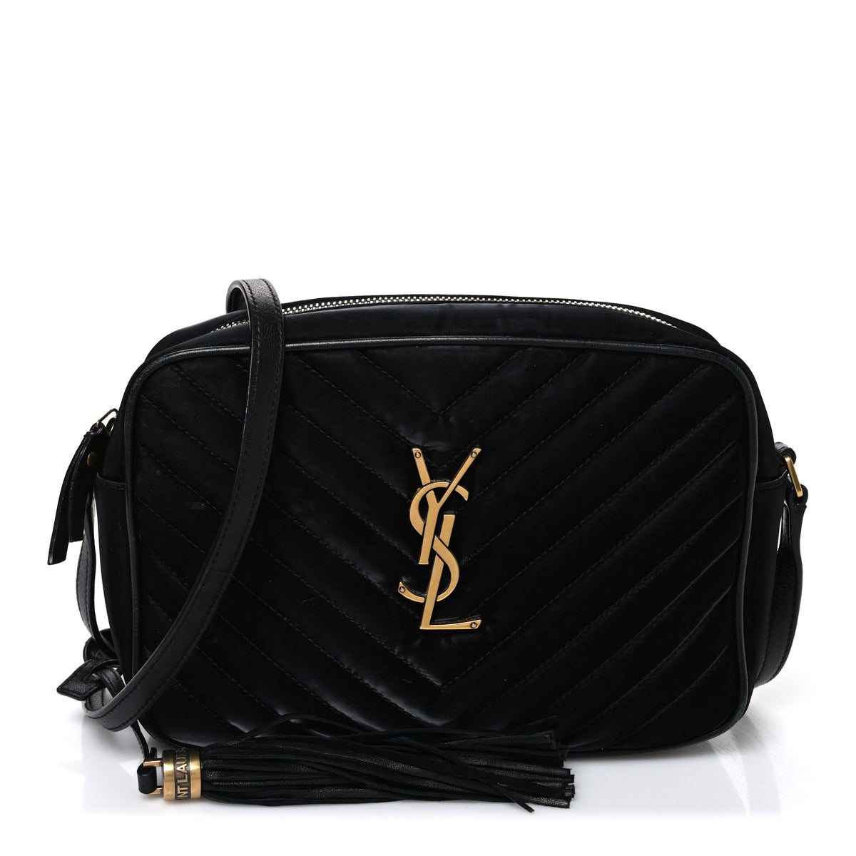 Saint Laurent Nylon Matelasse Monogram Lou Camera Bag Black 1 of 10