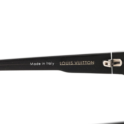 Louis Vuitton Acetate Hortensia Sunglasses Z0485E Black Glitter 5 of 8