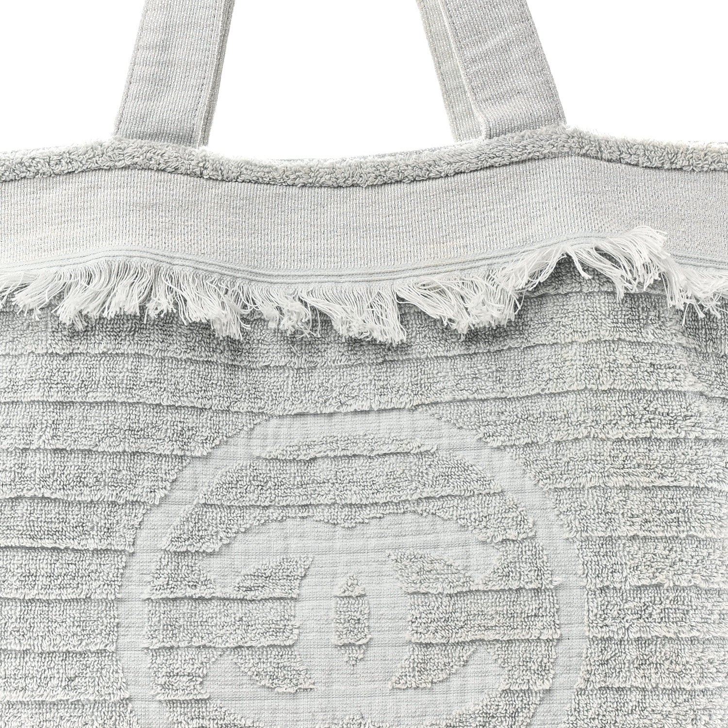 Chanel Terry Cotton CC Beach Tote Towel Set Light Grey 8 of 10