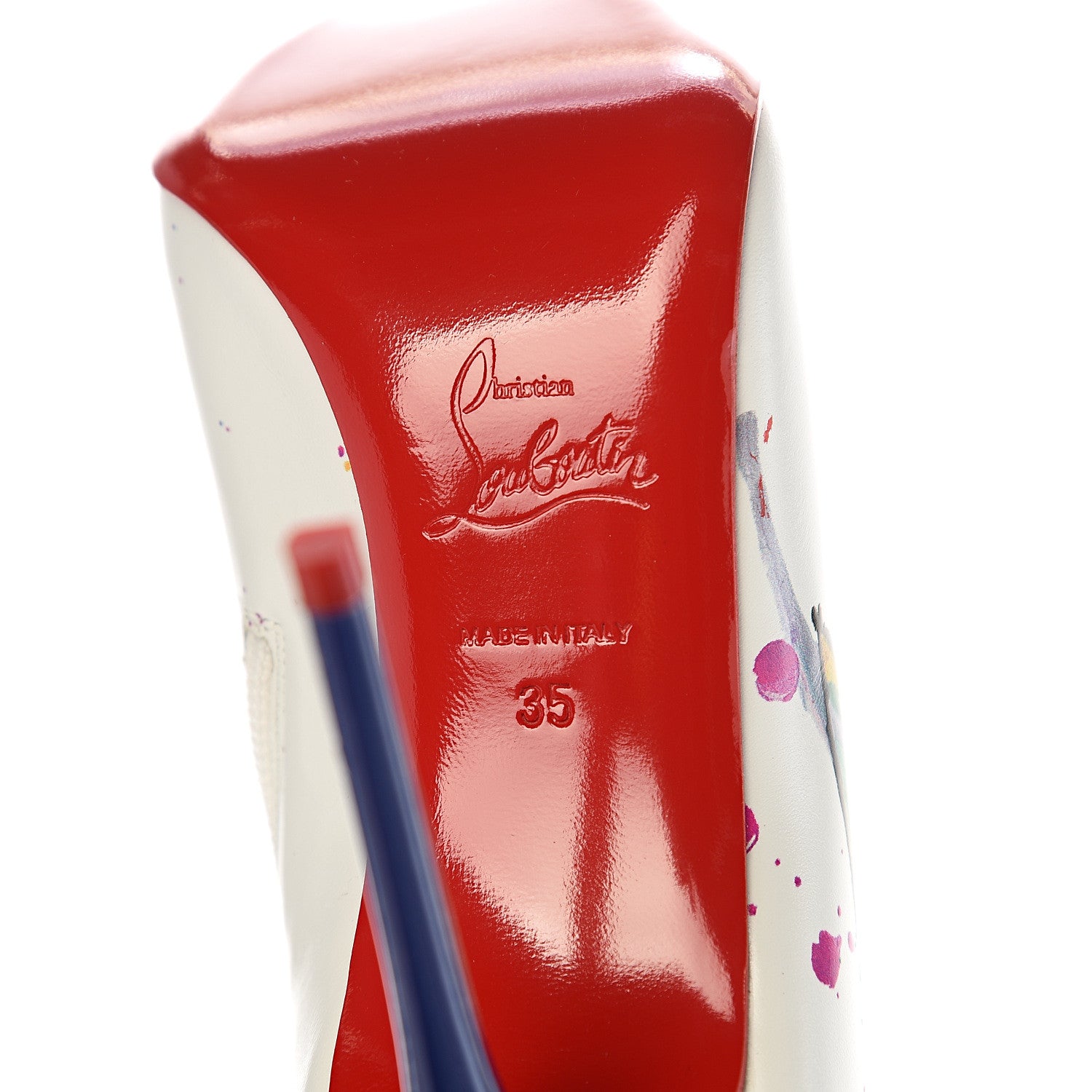 Christian Louboutin Calfskin In Love 100 Booties 35 White 8 of 9