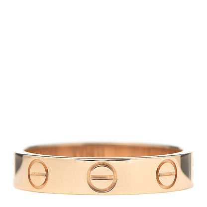 Cartier 18K Yellow Gold 3.5mm LOVE Wedding Band Ring 49 4.75 3 of 6