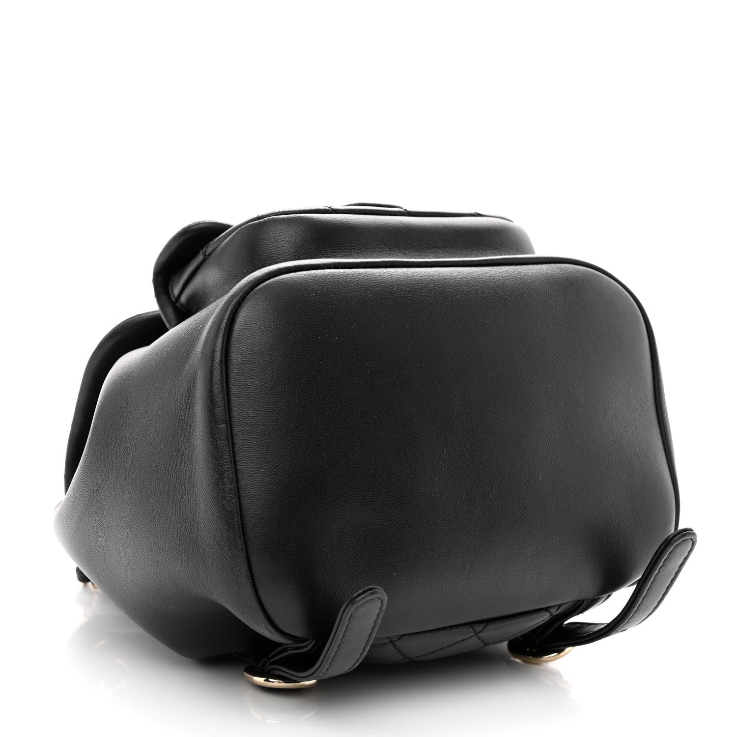 Chanel Lambskin Quilted Small Duma Drawstring Backpack Black 4 of 10