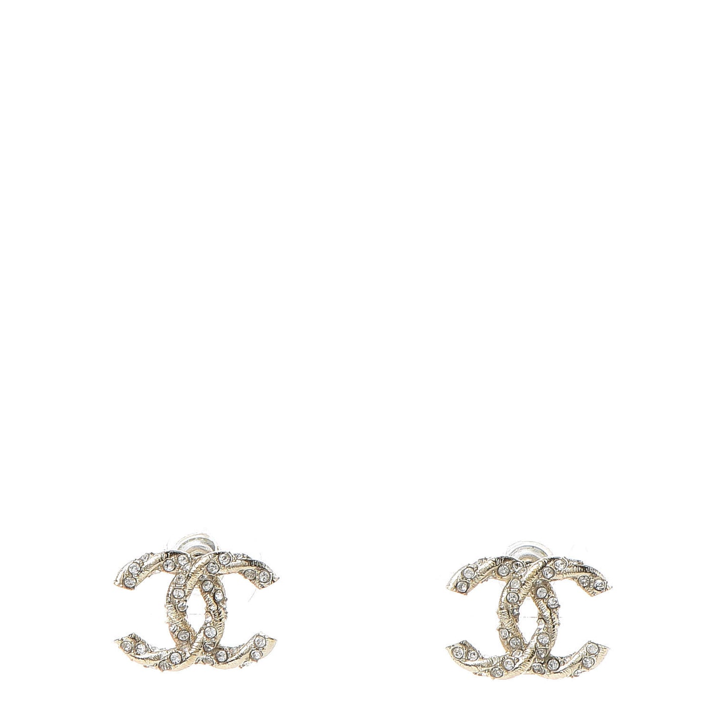 Crystal CC Earrings Gold