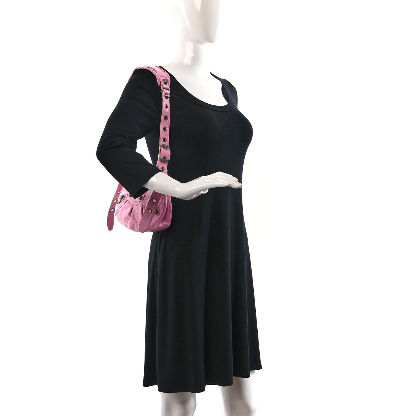 Agneau Arena Le Cagole Shoulder Bag XS Candy Pink