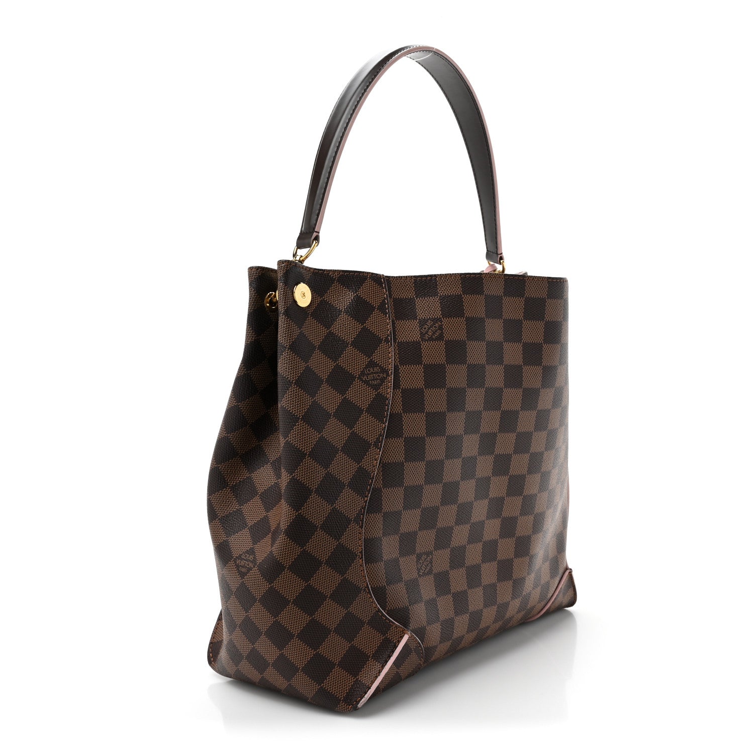 Louis Vuitton LOUIS VUITTON Damier Ebene Caissa Hobo Rose Ballerine 3 of 17