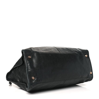 Balenciaga Agneau Giant 12 Rose Gold Hardware Weekender Black 4 of 17