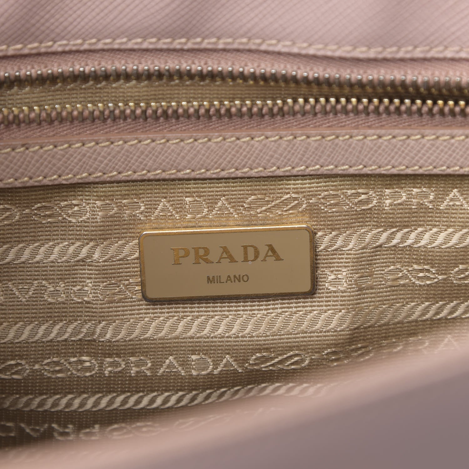 Prada Saffiano Small Galleria Double Zip Tote Argilla 5 of 9