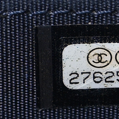 Chanel Caviar Quilted Boy Zip Around Coin Purse Wallet Navy Blue 7 of 7