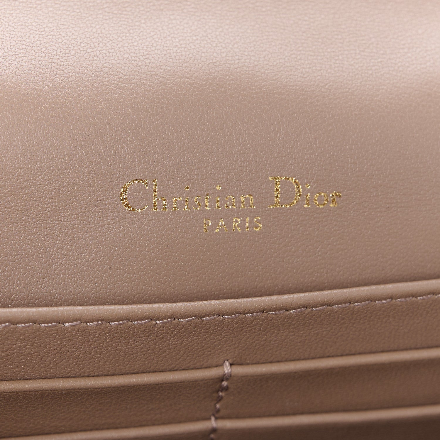 Christian Dior Lambskin Cannage Chain My Dior Daily Chain Pouch Warm Taupe 6 of 12