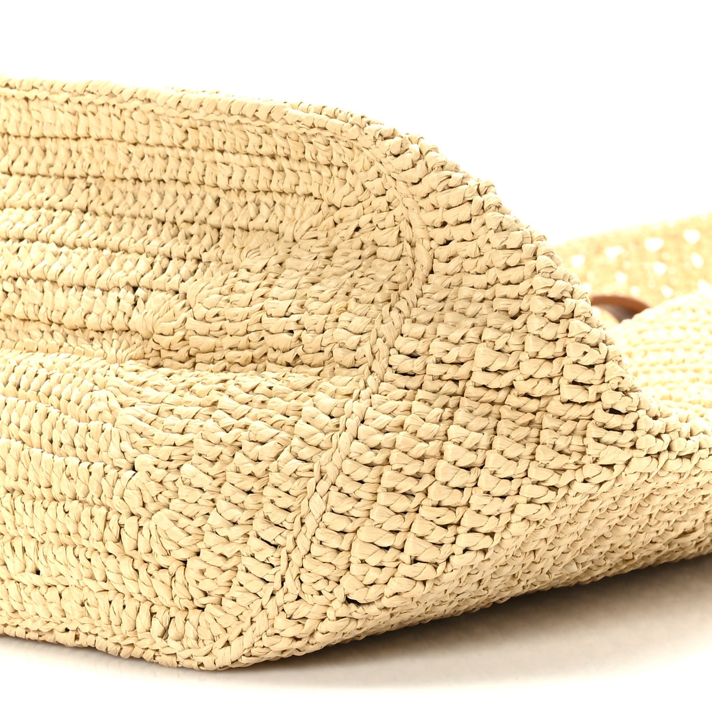Raffia Monogram Hobo Naturale