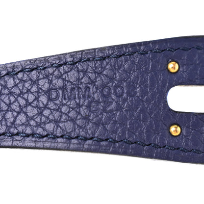 Hermes Taurillon Clemence Lindy 26 Bleu Encre 6 of 10