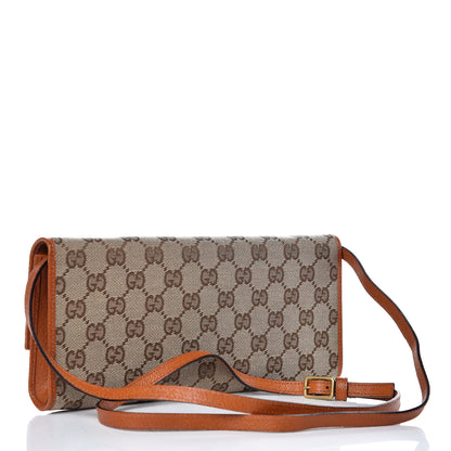 Gucci Monogram Bamboo Bar Clutch Brown 3 of 10