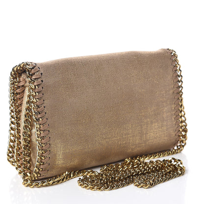 Stella McCartney Shaggy Deer Falabella Crossbody Bag Gold 3 of 15