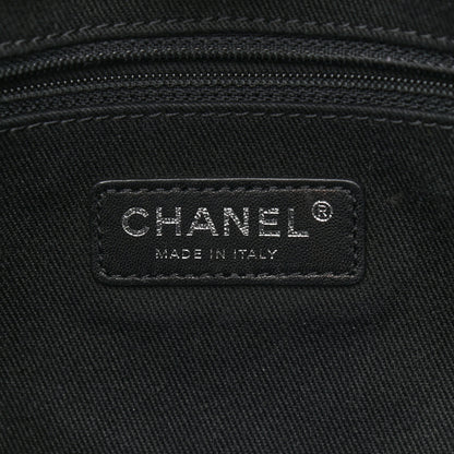 Chanel Woven Straw Raffia Small Deauville Tote Grey 7 of 9