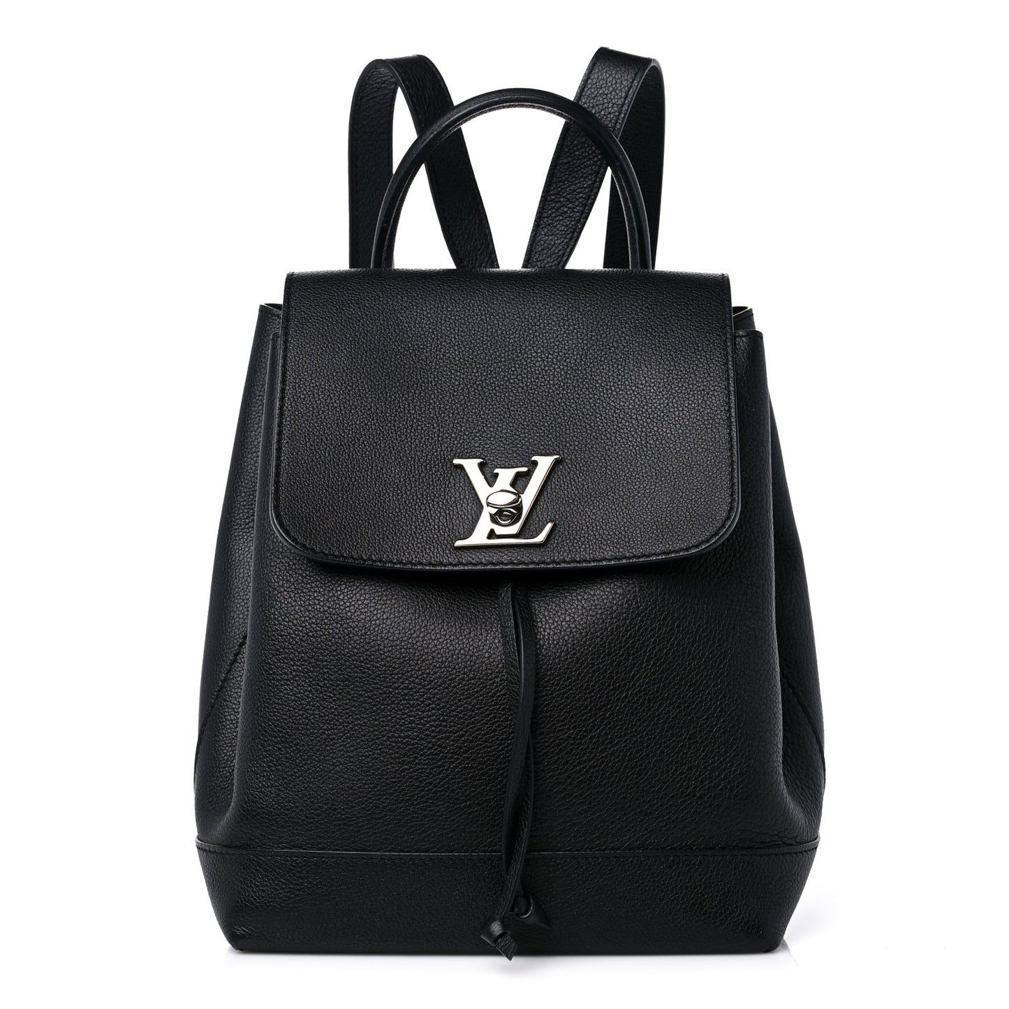Calfskin Lockme Backpack Black