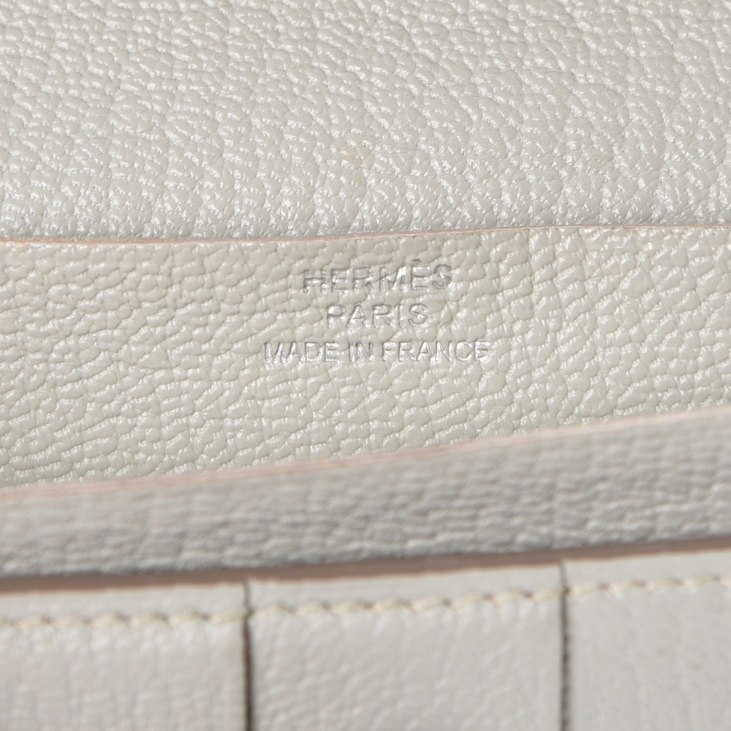 Hermes Chevre Mysore Bearn Gusset Wallet Gris Perle 6 of 9