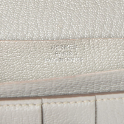 Hermes Chevre Mysore Bearn Gusset Wallet Gris Perle 6 of 9