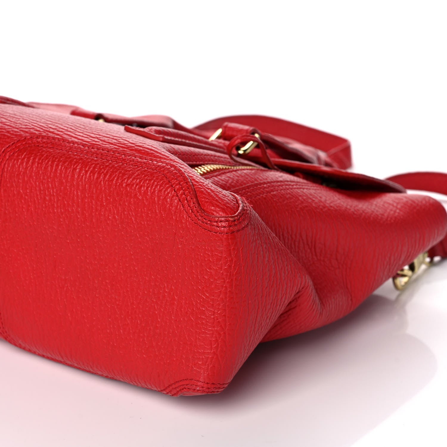 3.1 Phillip Lim Textured Calfskin Medium Pashli Satchel Red 9 of 12