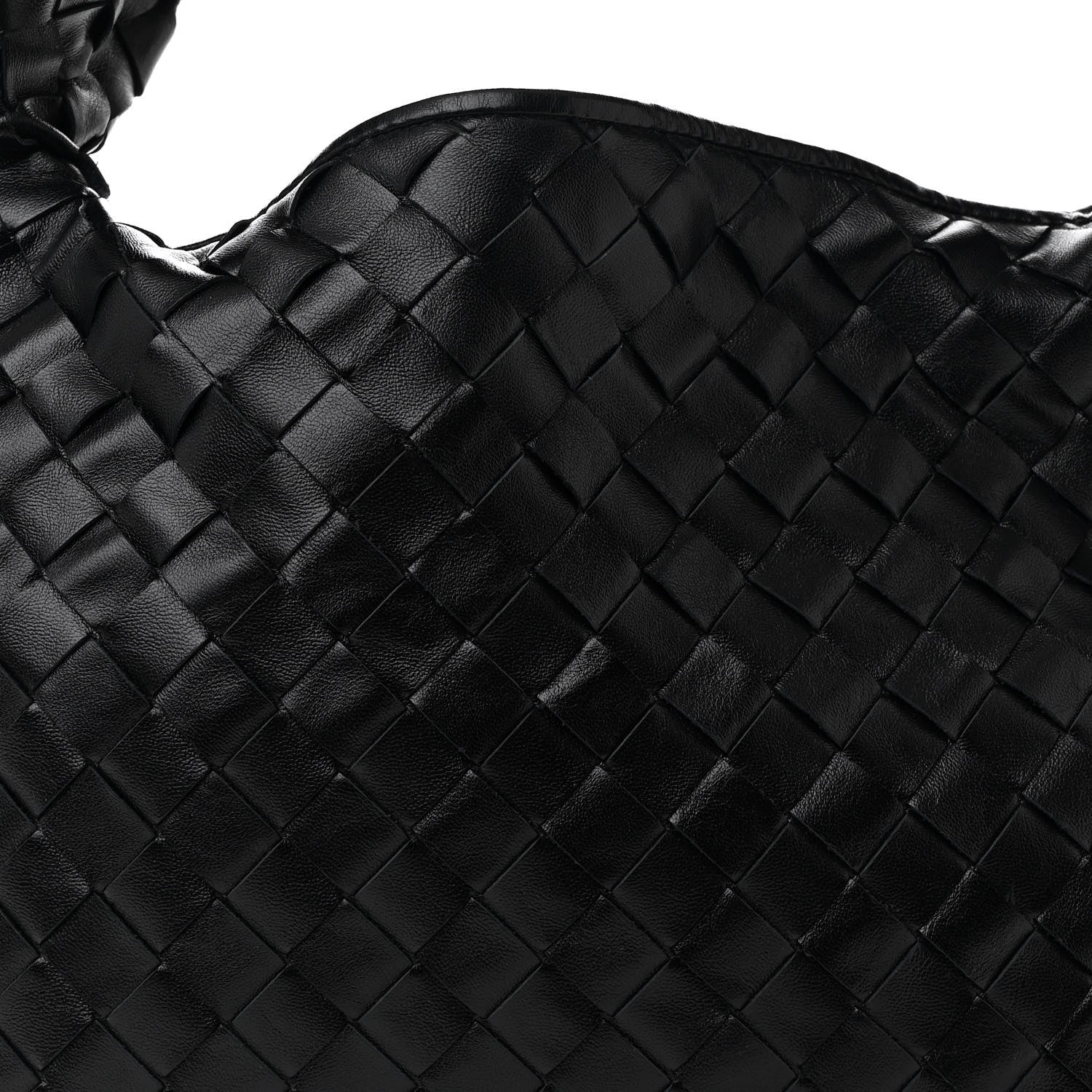 Bottega Veneta Calfskin Intrecciato Small Hop Black 8 of 12
