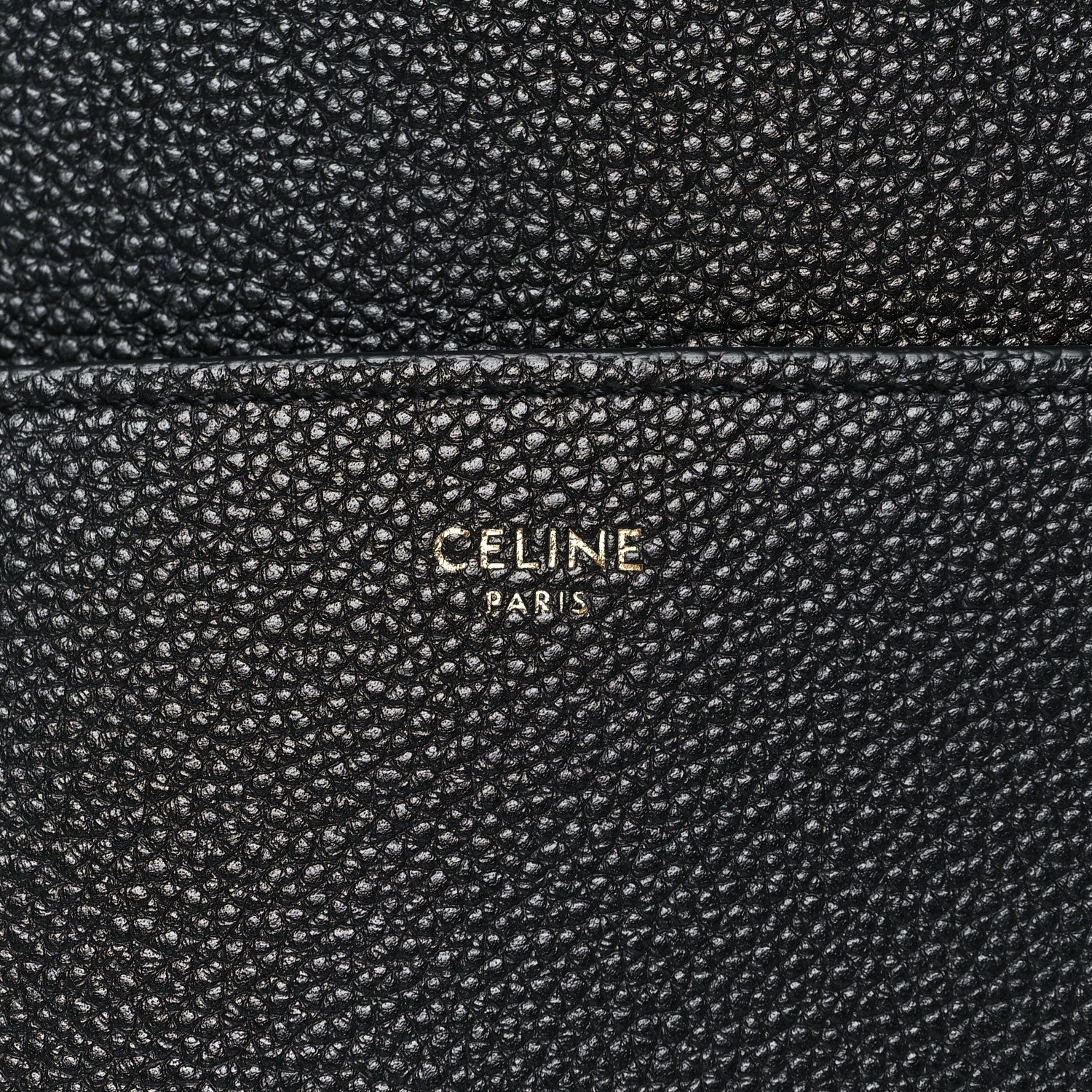 Celine Soft Grained Calfskin Sangle Bucket Bag Black 6 of 9