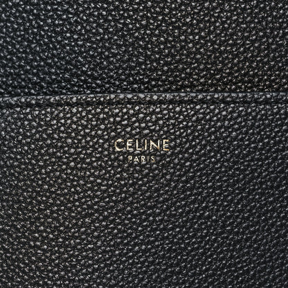Celine Soft Grained Calfskin Sangle Bucket Bag Black 6 of 9