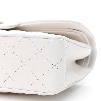 Chanel Caviar Quilted Small Double Flap White 7 of 9