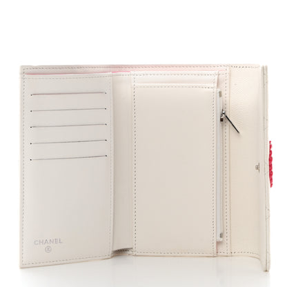Chanel Caviar Quilted Chanel 19 Flap Wallet White Pink 5 of 9