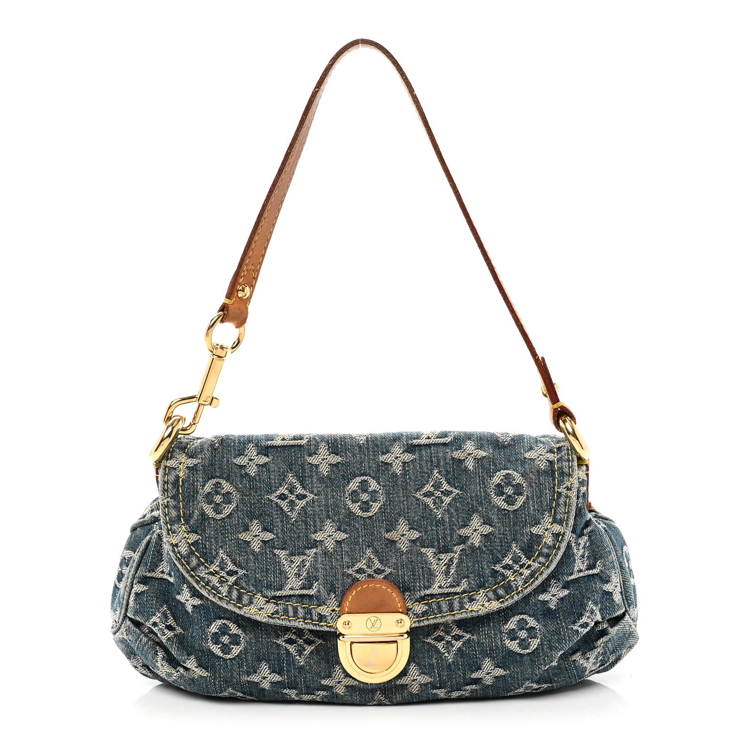 Louis Vuitton Monogram Denim Mini Pleaty Blue 1 of 10