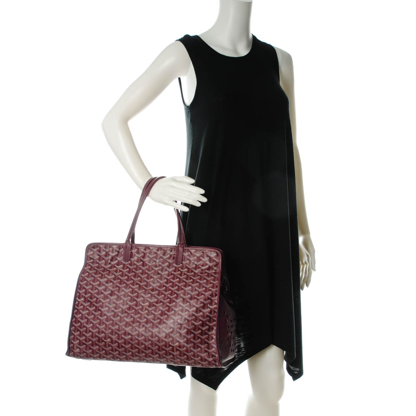 Goyardine Sac Hardy Pet Carrier PM Burgundy