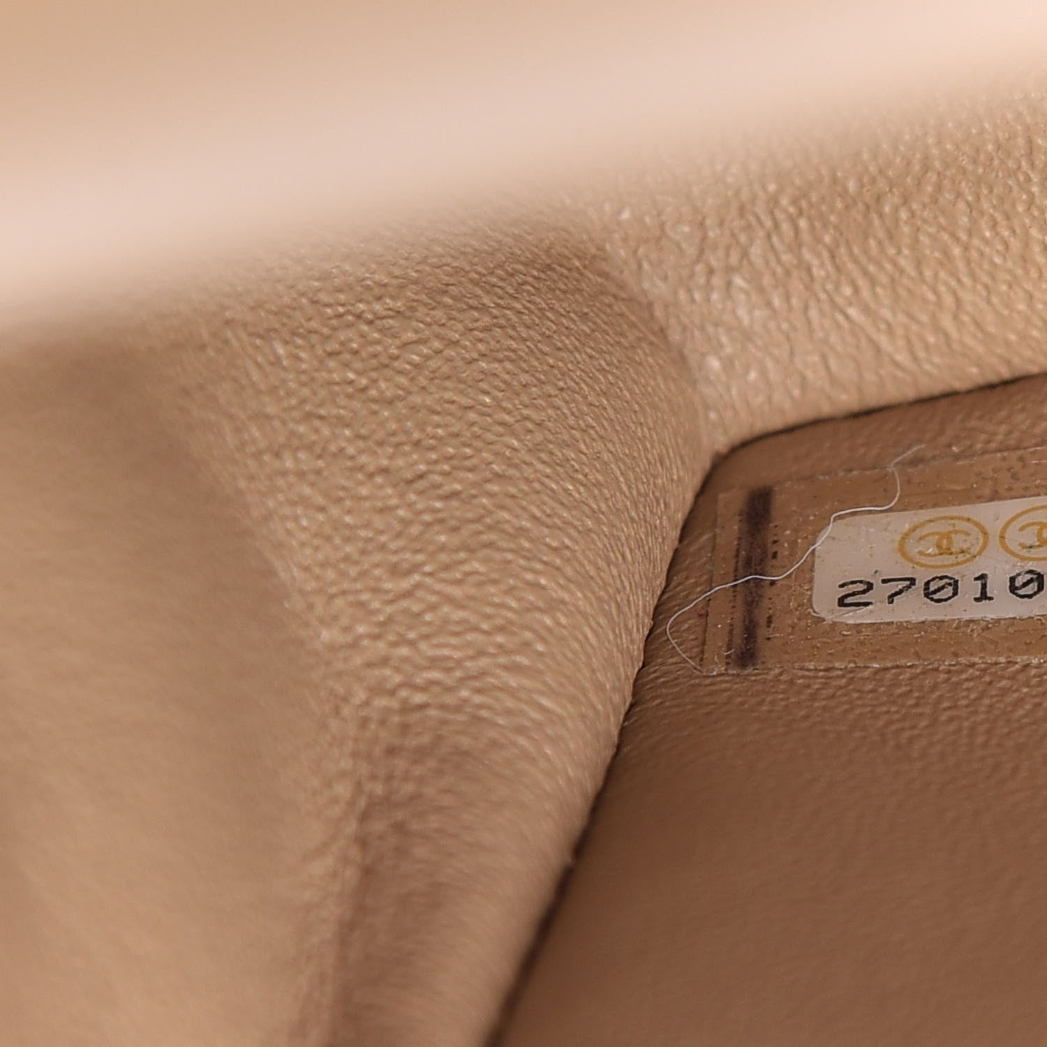 Chanel Lambskin Quilted Mini Rectangular Flap Beige 9 of 11