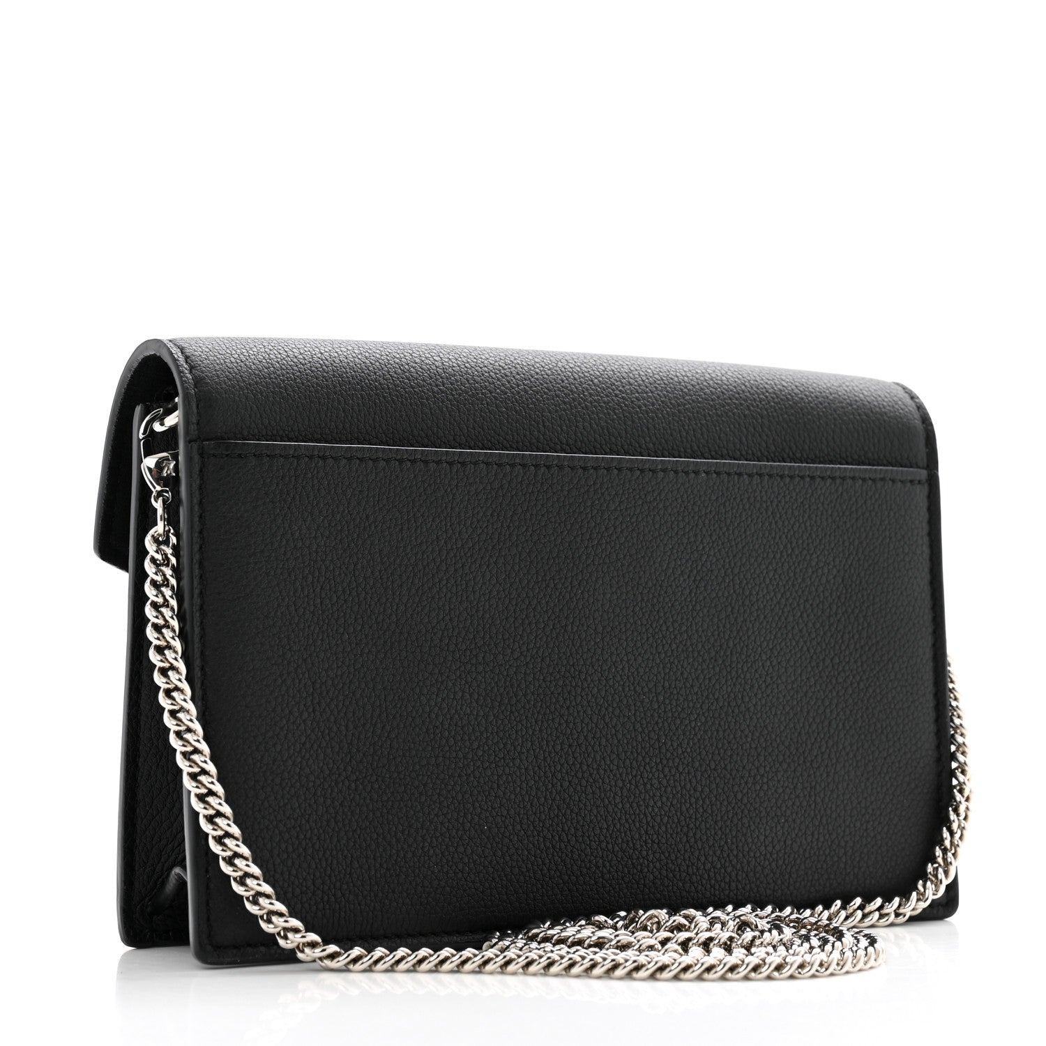 Louis Vuitton Soft Calfskin My Lockme Chain Pochette Black 3 of 12