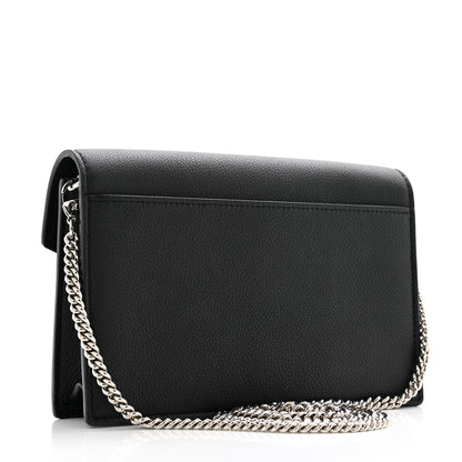Louis Vuitton Soft Calfskin My Lockme Chain Pochette Black 3 of 12