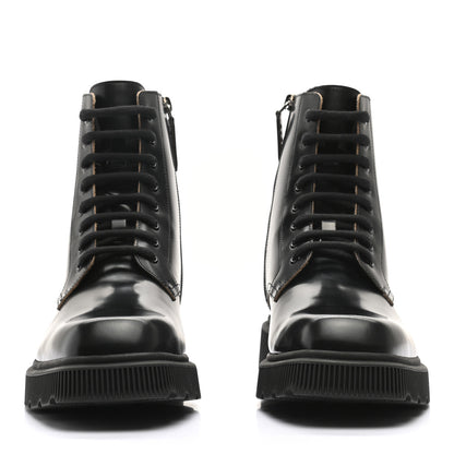 Gucci Calfskin Mens Double G Lace Up Boots 7 Black 2 of 9
