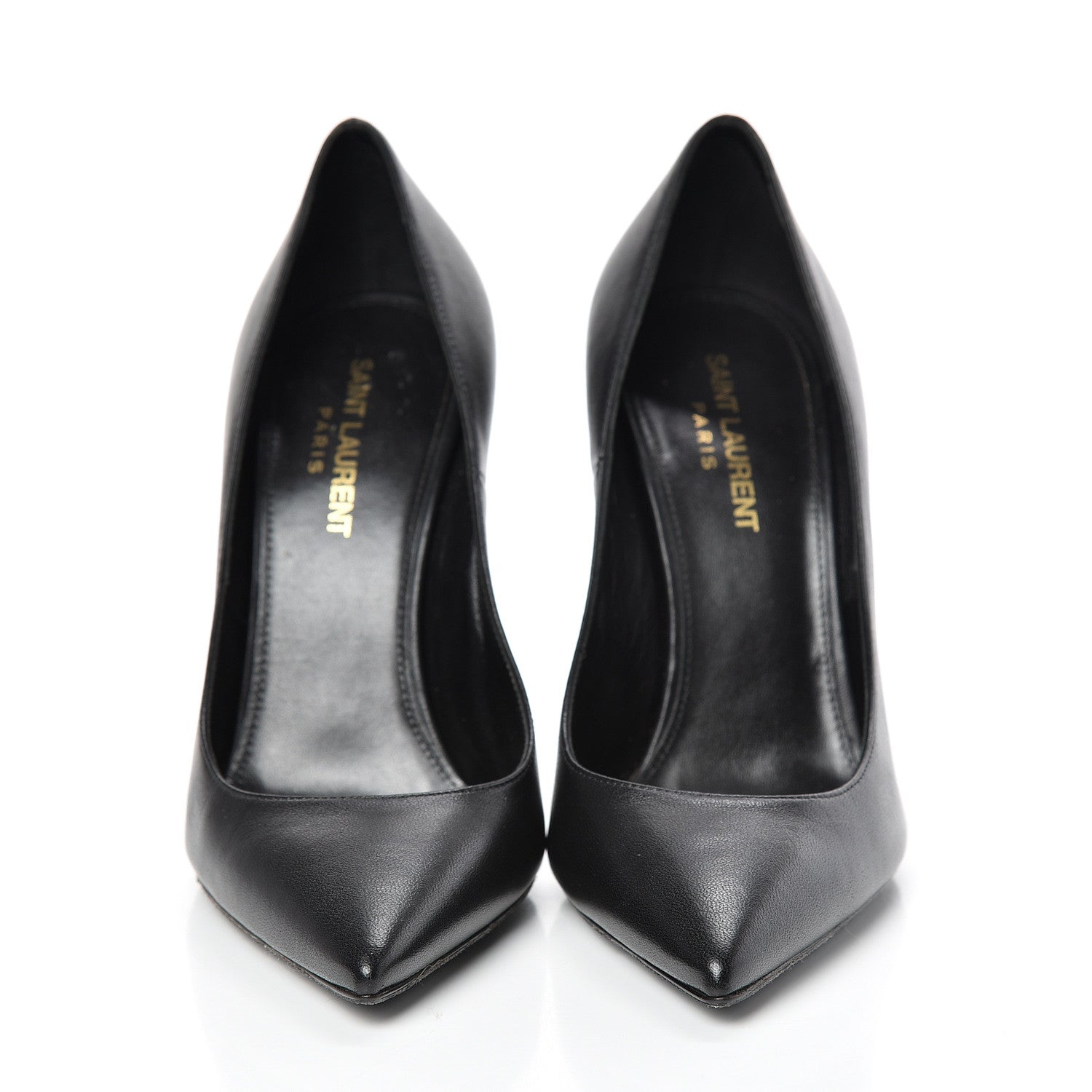 Saint Laurent Calfskin Opyum 110 Pumps 37.5 Black 2 of 10
